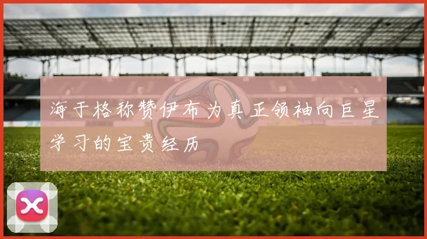 海于格称赞伊布为真正领袖向巨星学习的宝贵经历